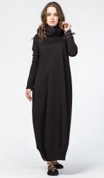 Черное длинное платье Лиция