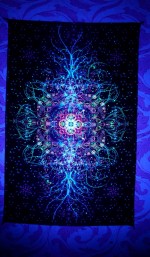 Флуоресцентное полотно «Space Mandala»