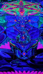 Психоделический гобелен «Cyber Ganesh»