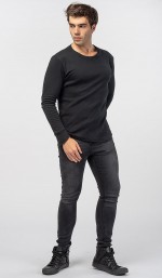 Мужской черный пуловер «Тривакра»