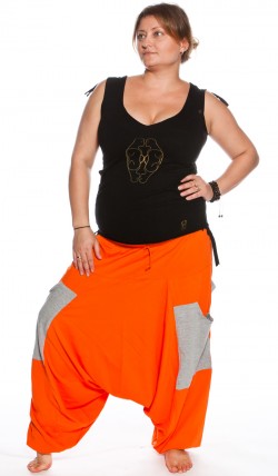 Шаровары оранжевые с карманами