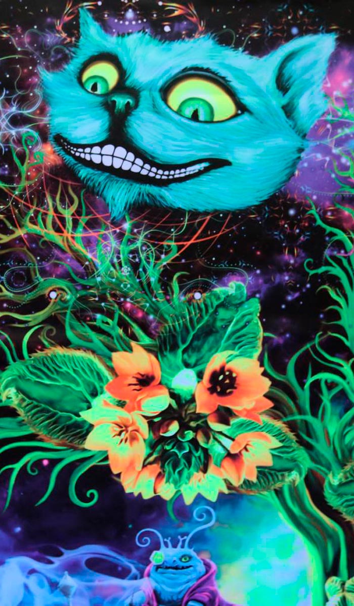 Флюрное настенное полотно «Alice Psy»