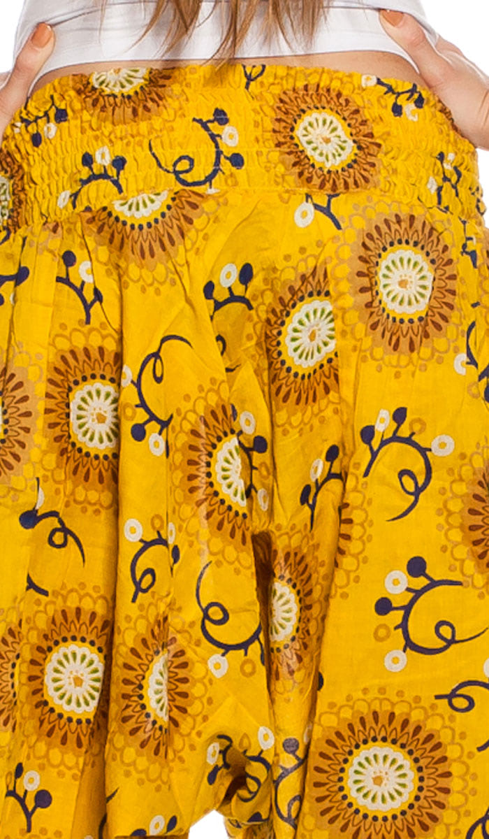 Бриджи с желтыми узорами