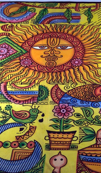 Индийское покрывало Солнце богов